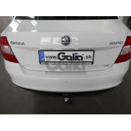 S104C GALIA Полностью оцинкованный фаркоп на Skoda Rapid лифтбек/универсал 2013-2020, 2020-2022, SEAT Toledo седан 2013-2018. Подрозетник убирается за бампер. Тип шара: C