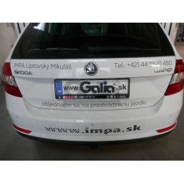 S104C GALIA Полностью оцинкованный фаркоп на Skoda Rapid лифтбек/универсал 2013-2020, 2020-2022, SEAT Toledo седан 2013-2018. Подрозетник убирается за бампер. Тип шара: C