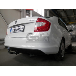 S104C GALIA Полностью оцинкованный фаркоп на Skoda Rapid лифтбек/универсал 2013-2020, 2020-2022, SEAT Toledo седан 2013-2018. Подрозетник убирается за бампер. Тип шара: C