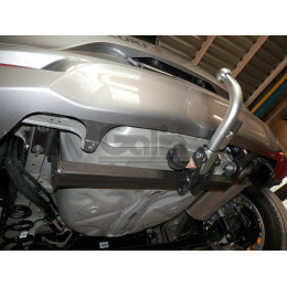 S118A GALIA Полностью оцинкованный фаркоп на Suzuki Baleno 2016-2020. Тип шара: A. Установка без выреза бампера. Нагрузки: 1200/75 кг, масса фаркопа 15,02 кг
