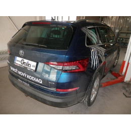 S120V GALIA Полностью оцинкованный фаркоп на Skoda Kodiaq 2WD, 4WD 2017-2023, 2023-. Тип шара: AV (вертикальное быстросъемное крепление шара на ключе). Невидимый в