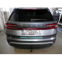 S120V GALIA Полностью оцинкованный фаркоп на Skoda Kodiaq 2WD, 4WD 2017-2023, 2023-. Тип шара: AV (вертикальное быстросъемное крепление шара на ключе). Невидимый в