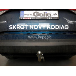 S120V GALIA Полностью оцинкованный фаркоп на Skoda Kodiaq 2WD, 4WD 2017-2023, 2023-. Тип шара: AV (вертикальное быстросъемное крепление шара на ключе). Невидимый в
