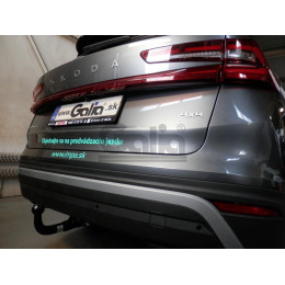 S120V GALIA Полностью оцинкованный фаркоп на Skoda Kodiaq 2WD, 4WD 2017-2023, 2023-. Тип шара: AV (вертикальное быстросъемное крепление шара на ключе). Невидимый в