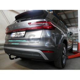 S120V GALIA Полностью оцинкованный фаркоп на Skoda Kodiaq 2WD, 4WD 2017-2023, 2023-. Тип шара: AV (вертикальное быстросъемное крепление шара на ключе). Невидимый в