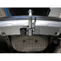 S140A GALIA Полностью оцинкованный фаркоп на Subaru Forester 2018-2024, 2024-. Тип шара: A. Невидимый вырез бампера. Нагрузки: 2265/100 кг, масса фаркопа 16,22 кг