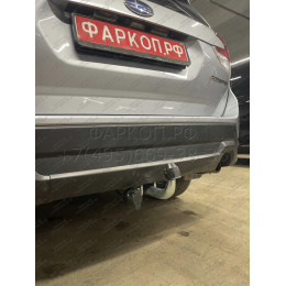S140A GALIA Полностью оцинкованный фаркоп на Subaru Forester 2018-2024, 2024-. Тип шара: A. Невидимый вырез бампера. Нагрузки: 2265/100 кг, масса фаркопа 16,22 кг