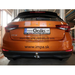 S143A GALIA Полностью оцинкованный фаркоп на Skoda Fabia IV хетчбек 2021-. Тип шара: A. Невидимый вырез бампера. Нагрузки: 1150/75 кг, масса фаркопа 10,2 кг