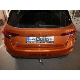 S143A GALIA Полностью оцинкованный фаркоп на Skoda Fabia IV хетчбек 2021-. Тип шара: A. Невидимый вырез бампера. Нагрузки: 1150/75 кг, масса фаркопа 10,2 кг