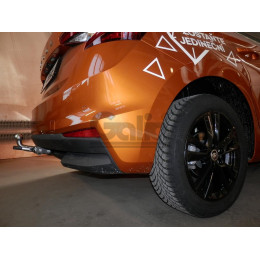 S143A GALIA Полностью оцинкованный фаркоп на Skoda Fabia IV хетчбек 2021-. Тип шара: A. Невидимый вырез бампера. Нагрузки: 1150/75 кг, масса фаркопа 10,2 кг