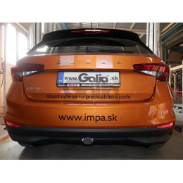 S143A GALIA Полностью оцинкованный фаркоп на Skoda Fabia IV хетчбек 2021-. Тип шара: A. Невидимый вырез бампера. Нагрузки: 1150/75 кг, масса фаркопа 10,2 кг