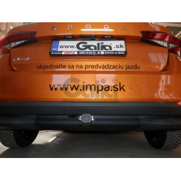 S143A GALIA Полностью оцинкованный фаркоп на Skoda Fabia IV хетчбек 2021-. Тип шара: A. Невидимый вырез бампера. Нагрузки: 1150/75 кг, масса фаркопа 10,2 кг