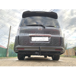 H.H11.A HALTY Фаркоп на Honda Stepwagon 2WD/4WD, в т.ч. Spada, кроме авто с обвесом 2009-2015 без подрезки бампера. Тип шара: A. Нагрузки: 750/75 кг, масса фаркопа 20,6 кг