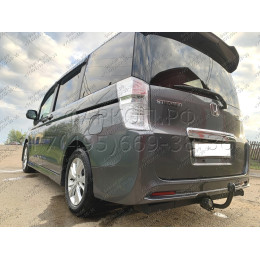 H.H11.A HALTY Фаркоп на Honda Stepwagon 2WD/4WD, в т.ч. Spada, кроме авто с обвесом 2009-2015 без подрезки бампера. Тип шара: A. Нагрузки: 750/75 кг, масса фаркопа 20,6 кг
