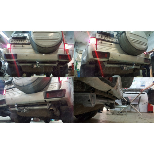 T034A GALIA Полностью оцинкованный фаркоп на Toyota Land Cruiser Prado 90 1996-2002, Toyota 4Runner 1995-2002. Тип шара: A. Установка без снятия и выреза бампера. Нагрузки: 3500/130 кг, масса фаркопа 20,25 кг