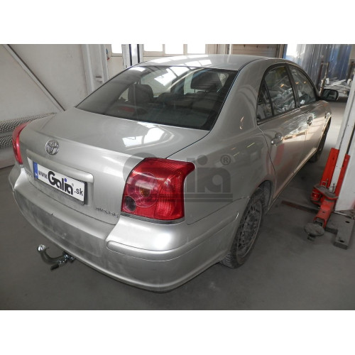 T066C GALIA Полностью оцинкованный фаркоп на Toyota Avensis седан/лифтбек 2003-2009. Тип шара: C (горизонтальный съемный). Невидимый вырез бампера. Нагрузки: 1600/75 кг, масса фаркопа 14,97 кг
