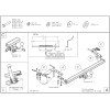 T066C GALIA Полностью оцинкованный фаркоп на Toyota Avensis седан/лифтбек 2003-2009. Тип шара: C (горизонтальный съемный). Невидимый вырез бампера. Нагрузки: 1600/75 кг, масса фаркопа 14,97 кг