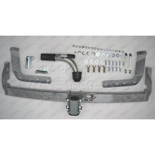 T066C GALIA Полностью оцинкованный фаркоп на Toyota Avensis седан/лифтбек 2003-2009. Тип шара: C (горизонтальный съемный). Невидимый вырез бампера. Нагрузки: 1600/75 кг, масса фаркопа 14,97 кг