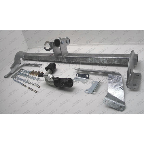 T066C GALIA Полностью оцинкованный фаркоп на Toyota Avensis седан/лифтбек 2003-2009. Тип шара: C (горизонтальный съемный). Невидимый вырез бампера. Нагрузки: 1600/75 кг, масса фаркопа 14,97 кг
