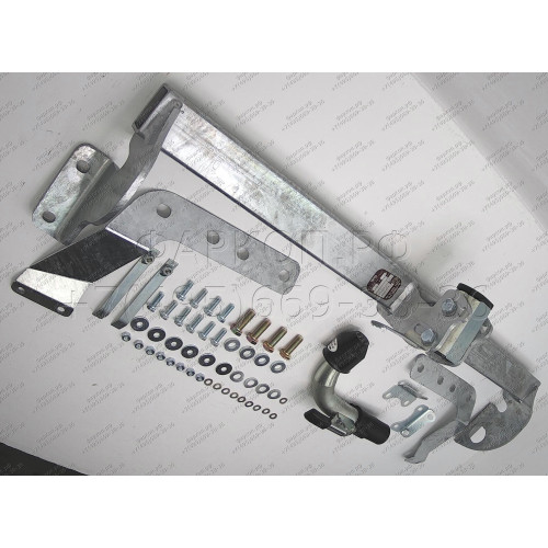 T066C GALIA Полностью оцинкованный фаркоп на Toyota Avensis седан/лифтбек 2003-2009. Тип шара: C (горизонтальный съемный). Невидимый вырез бампера. Нагрузки: 1600/75 кг, масса фаркопа 14,97 кг