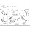 T078A GALIA Полностью оцинкованный фаркоп на Toyota Hilux 2015-, JAC T6 2021-, JAC T8 2018-, JAC Т8 Pro 2023-, Sollers ST6 2023-, Sollers ST8 2025-. Тип шара: A. Установка без выреза бампера. Нагрузки: 3500/140 кг, масса фаркопа 24,22 кг
