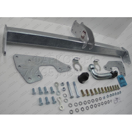 T078A GALIA Полностью оцинкованный фаркоп на Toyota Hilux 2015-, JAC T6 2021-, JAC T8 2018-, JAC Т8 Pro 2023-, Sollers ST6 2023-, Sollers ST8 2025-. Тип шара: A. Установка без выреза бампера. Нагрузки: 3500/140 кг, масса фаркопа 24,22 кг