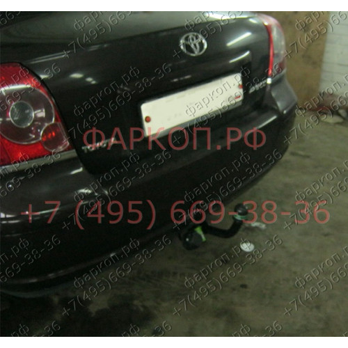 T102-A Лидер-плюс ТСУ для Toyota Avensis T25 седан 2003-2008 без снятия и выреза бампера. Нагрузки: 1500/75 кг, масса фаркопа 11,94 кг (без электрики в комплекте)