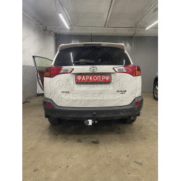 T116-A Лидер-плюс ТСУ для Toyota RAV4 2013-2019. Требуется подрезка бампера. Нагрузки: 1500/75 кг, масса фаркопа 23,5 кг (без электрики в комплекте)