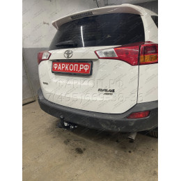 T116-A Лидер-плюс ТСУ для Toyota RAV4 2013-2019. Требуется подрезка бампера. Нагрузки: 1500/75 кг, масса фаркопа 23,5 кг (без электрики в комплекте)