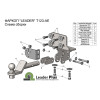 T123-AE Лидер-плюс ТСУ для Toyota Land Cruiser Prado J120 2002-2009, Toyota Land Cruiser Prado J150 2009-2023. Требуется подрезка бампера. Тип шара: AE. Нагрузки: 1500/75 кг, масса фаркопа 7,48 кг (без электрики в комплекте)