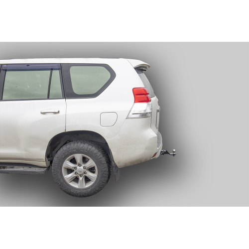 T123-E Лидер-плюс ТСУ для Toyota Land Cruiser Prado J120 2002-2009, Toyota Land Cruiser Prado J150 2009-2023, Lexus GX 470 2002-2009, Lexus GX 460 2009-2023. Требуется подрезка бампера. Тип шара: E. Нагрузки: 1500/100 кг, масса фаркопа 9,5 кг (без электри