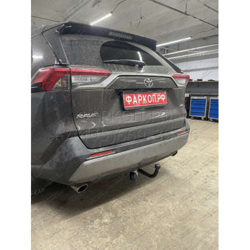 T125-A Лидер-плюс ТСУ для Toyota RAV4 2019-2025, Suzuki Across 2020-2025 без снятия и выреза бампера. Нагрузки: 1500/75 кг, масса фаркопа 17 кг (без электрики в комплекте)