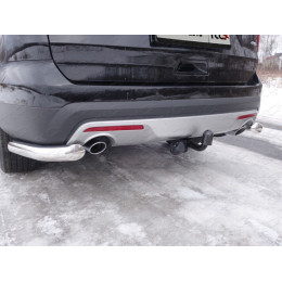 TCU00001 ТСС Фаркоп на Ford Explorer 2016-2020 без подрезки бампера. Тип шара: A. Нагрузки: 1600/100 кг