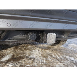 TCU00044 ТСС Фаркоп на Volkswagen Tiguan 2016-2024 без подрезки бампера. Тип шара: E (шаровый узел под американский квадрат). Нагрузки: 2500/100 кг