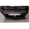 TCU00169 ТСС Фаркоп на Toyota Land Cruiser Prado 150 Black Onyx 2020-2023 с накладкой с надписью Prado без подрезки бампера. Тип шара: E (шаровый узел под американский квадрат). Нагрузки: 1800/120 кг