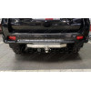 TCU00169 ТСС Фаркоп на Toyota Land Cruiser Prado 150 Black Onyx 2020-2023 с накладкой с надписью Prado без подрезки бампера. Тип шара: E (шаровый узел под американский квадрат). Нагрузки: 1800/120 кг