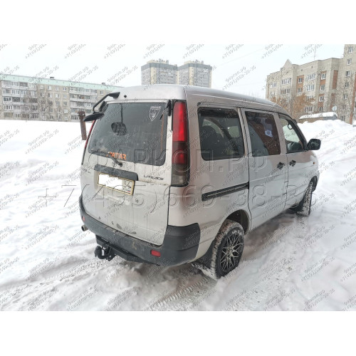 H.T62.A HALTY Фаркоп на Toyota Lite Ace Noah 1996-2001, Toyota Town Ace Noah 1996-2001, Toyota Lite Ace 1996-2007, Toyota Town Ace 1996-2007, в т.ч. Field Tourer, кроме Road Tourer, Daihatsu Delta 1996-2001 без подрезки бампера. Тип шара: A. Нагрузки: 750