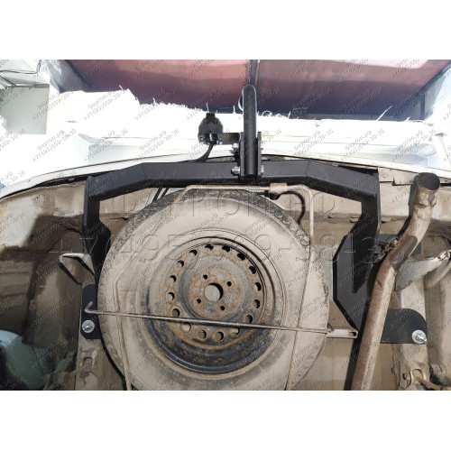 H.T66.A HALTY Фаркоп на Toyota Probox / Suceed 2WD/4WD 2002-2014 без подрезки бампера. Тип шара: A. Нагрузки: 550/75 кг, масса фаркопа 16,9 кг