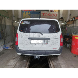 H.T66.A HALTY Фаркоп на Toyota Probox / Suceed 2WD/4WD 2002-2014 без подрезки бампера. Тип шара: A. Нагрузки: 550/75 кг, масса фаркопа 16,9 кг