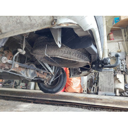 H.T66.A HALTY Фаркоп на Toyota Probox / Suceed 2WD/4WD 2002-2014 без подрезки бампера. Тип шара: A. Нагрузки: 550/75 кг, масса фаркопа 16,9 кг