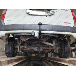 H.T66.A HALTY Фаркоп на Toyota Probox / Suceed 2WD/4WD 2002-2014 без подрезки бампера. Тип шара: A. Нагрузки: 550/75 кг, масса фаркопа 16,9 кг