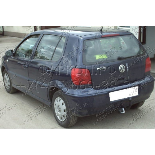 V-113 STEINHOF Фаркоп на Volkswagen Polo хетчбек 3/5 дверей 09/1999-10/2001. Требуется подрезка бампера. Тип шара: A. Нагрузки: 1000/50 кг, масса фаркопа 12 кг (без электрики в комплекте)