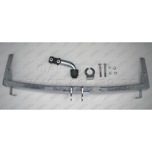 V007A GALIA Полностью оцинкованный фаркоп на Volkswagen Golf II 1983-1989 узкий пластиковый бампер, Volkswagen Jetta 1984-1989 узкий пластиковый бампер. Без выреза бампера. Тип шара: A. Нагрузки 1000/75 кг, масса фаркопа 10,75 кг