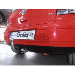 V042A GALIA Полностью оцинкованный фаркоп на Volkswagen Polo IV 2001-2009. Особенности: колесная база 2465 мм. Тип шара: A. Подрезка бампера. Нагрузки: 1200/60 кг, ма