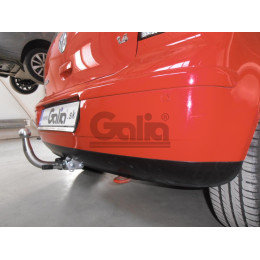 V042A GALIA Полностью оцинкованный фаркоп на Volkswagen Polo IV 2001-2009. Особенности: колесная база 2465 мм. Тип шара: A. Подрезка бампера. Нагрузки: 1200/60 кг, ма