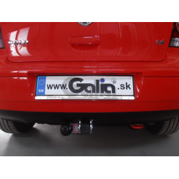 V042A GALIA Полностью оцинкованный фаркоп на Volkswagen Polo IV 2001-2009. Особенности: колесная база 2465 мм. Тип шара: A. Подрезка бампера. Нагрузки: 1200/60 кг, ма