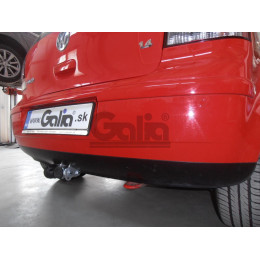 V042A GALIA Полностью оцинкованный фаркоп на Volkswagen Polo IV 2001-2009. Особенности: колесная база 2465 мм. Тип шара: A. Подрезка бампера. Нагрузки: 1200/60 кг, ма