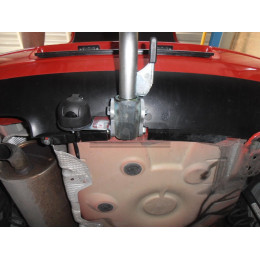 V042A GALIA Полностью оцинкованный фаркоп на Volkswagen Polo IV 2001-2009. Особенности: колесная база 2465 мм. Тип шара: A. Подрезка бампера. Нагрузки: 1200/60 кг, ма