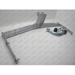 V042A GALIA Полностью оцинкованный фаркоп на Volkswagen Polo IV 2001-2009. Особенности: колесная база 2465 мм. Тип шара: A. Подрезка бампера. Нагрузки: 1200/60 кг, ма