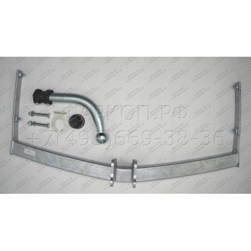 V042A GALIA Полностью оцинкованный фаркоп на Volkswagen Polo IV 2001-2009. Особенности: колесная база 2465 мм. Тип шара: A. Подрезка бампера. Нагрузки: 1200/60 кг, масса фаркопа 13,5 кг
